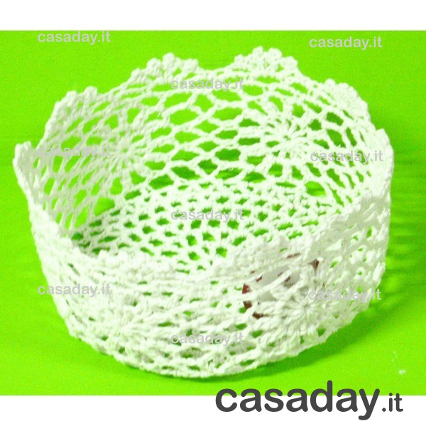 CESTINO UNCINETTO QUADRO BIANCO CM.22 
